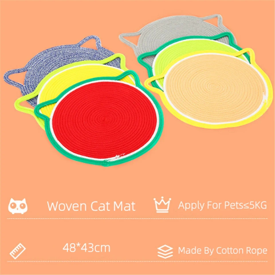 Handmade hemp rope cat scratching board YourCatGoodies
