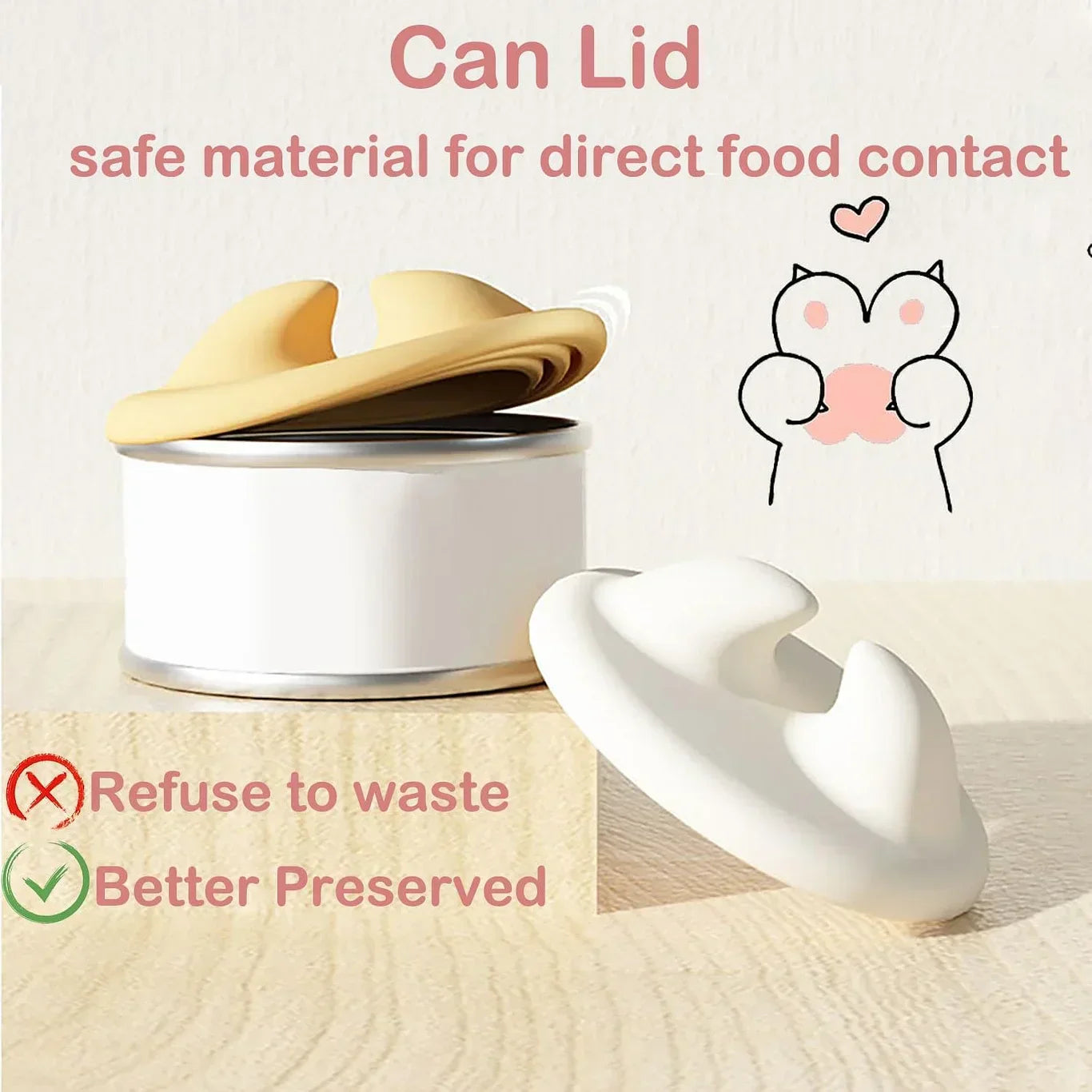 Pet Food Can Lid & Can Opener, Cat Food Spoon for Wet Food YourCatGoodies