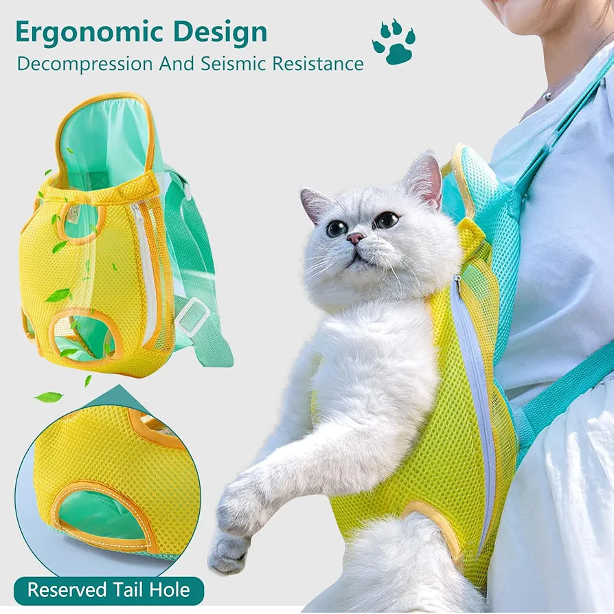 Breathable Four-Leg Backpack Pet Carrier YourCatGoodies