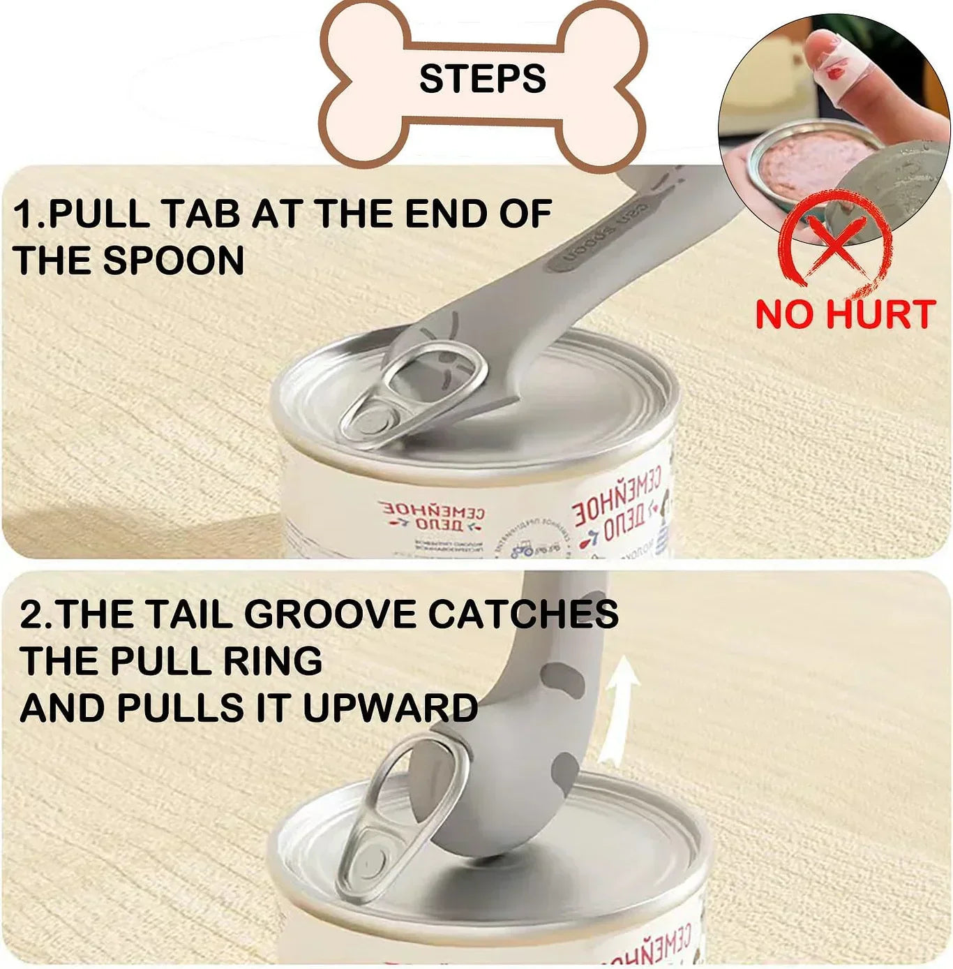 Pet Food Can Lid & Can Opener, Cat Food Spoon for Wet Food YourCatGoodies