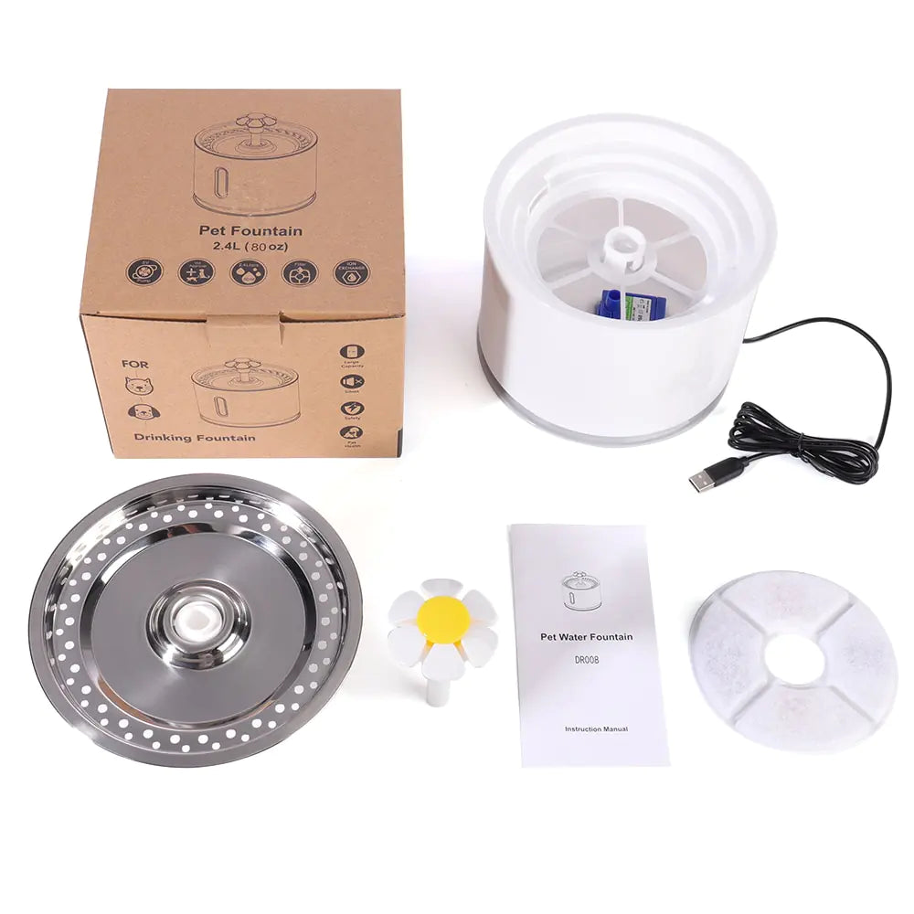 USB Powered Cat Water Fountain WigglyTailNeeds