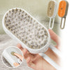 Steamy Grooming Brush With Handle WigglyTailNeeds