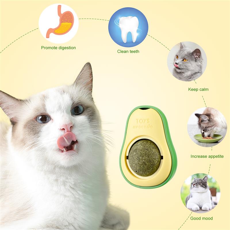 Avocado Mint Ball Toy WigglyTailNeeds