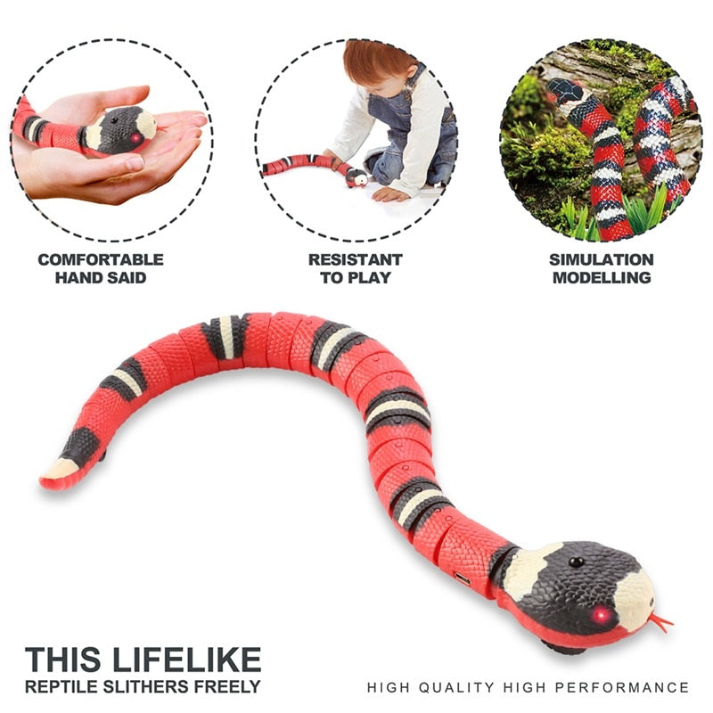 Smart Sensing Snake Interactive Cat Toy WigglyTailNeeds