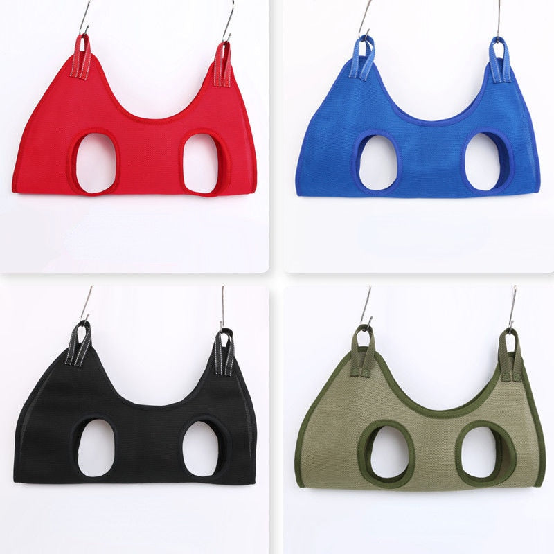 Cat Grooming Nail Cutting & Anti Scratch Hanging Bag WigglyTailNeeds